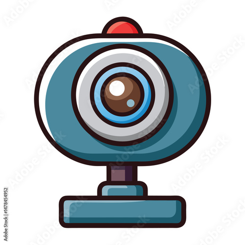 Webcam instrument isolated on white background