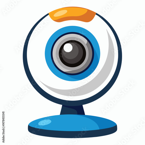 Webcam instrument isolated on white background