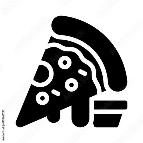 pizza glyph icon