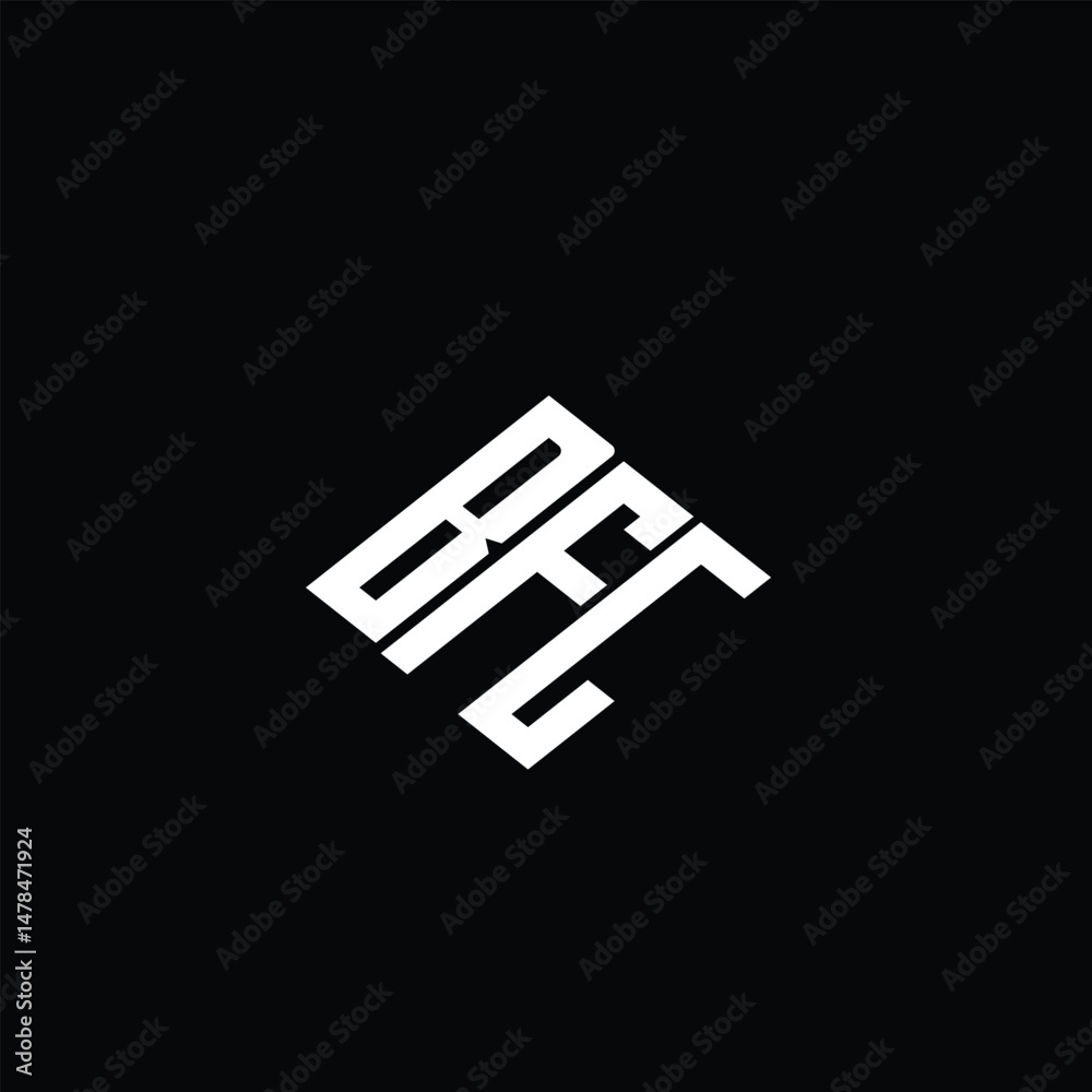 BFG letter logo design on black background. BFG letter logo design on black background.