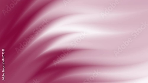 Light-magenta base filled with drifting curved folds, soft blur transitions, and velvety layering, simple aesthetic loop background