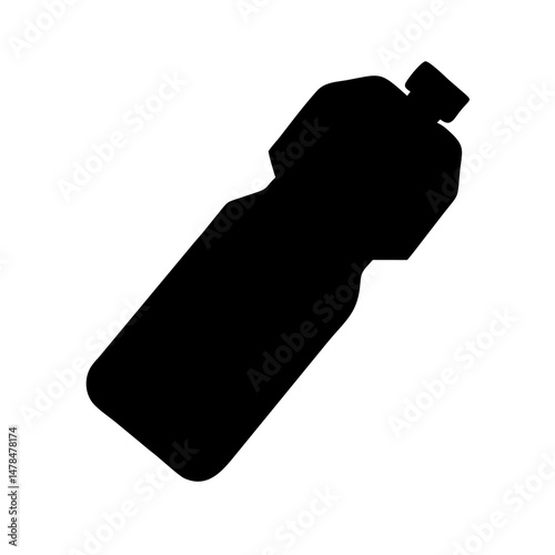 Sport drink silhouette on transparent background for web and graphic design