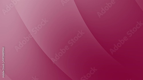 Semi-matte rose color field, divided by soft arc transitions with faded highlight, simple aesthetic loop background