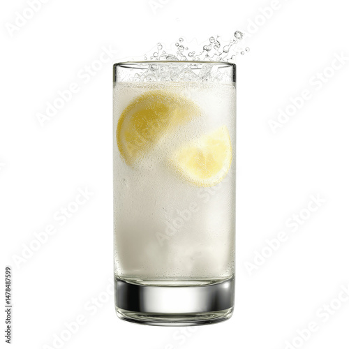 Wallpaper Mural Refreshing Sparkling Lemon Drink in Highball Glass Torontodigital.ca