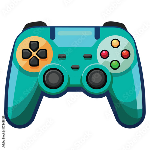 Controller gaming instrument isolated on white background
