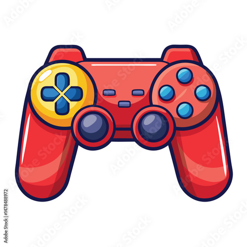 Controller gaming instrument isolated on white background