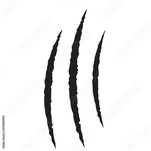 scratch scar line hand drawing element
