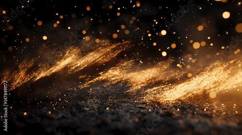 Sparks ignite a chaotic dance with swirling smoke, painting a destructive scene against darkness. [Hollow Velocity] | Wreckspike Ramp | destructive arc. Illustration