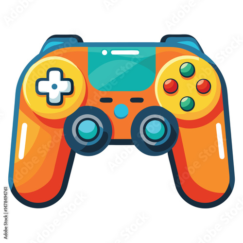 Gamepad instrument isolated on white background