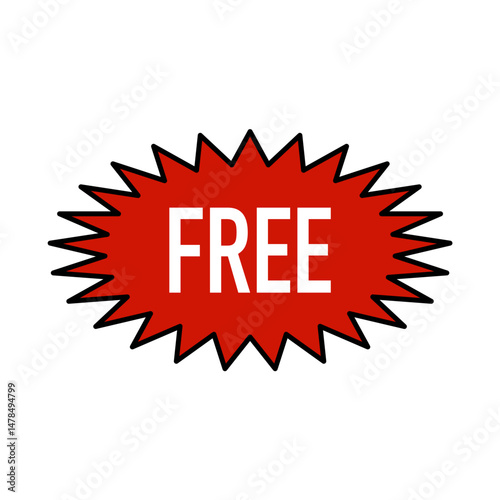 Free offer label
