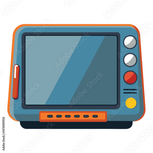 Graphic tablet gaming instrument isolated on white background