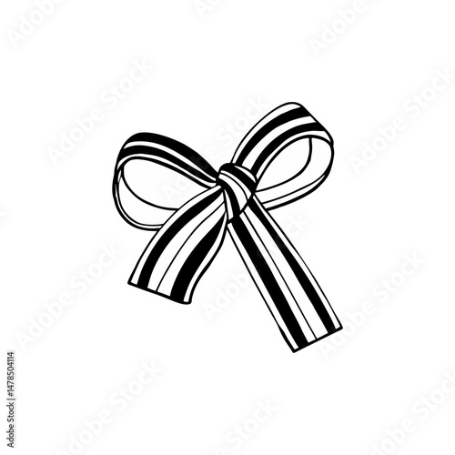 Ribon vector image,