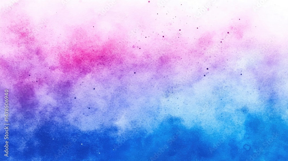 Fototapeta premium A vibrant watercolor background blending soft pink and blue hues. creating an artistic backdrop suitable for various creative projects and designs