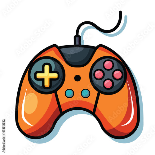 Mouse gaming instrument isolated on white background