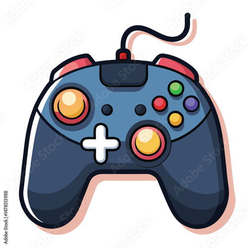 Mouse gaming instrument isolated on white background