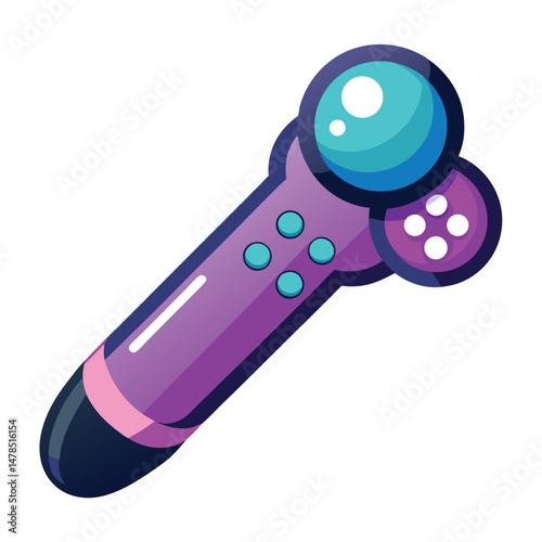 PlayStation move controller gaming instrument isolated on white background