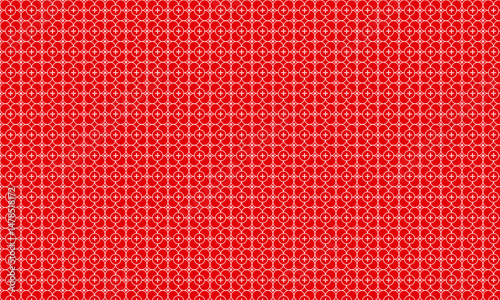 Creative pattern background with circular shape | Seamless pattern with geometric line for texture, textile, fabric, garments, decoration, tiles, floor design, abstract art, packaging with red color