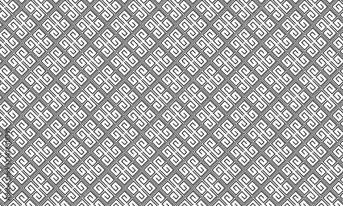 Traditional pattern background with spiral shape | Seamless pattern with geometric line for texture, textile, fabric, garments, decoration, tiles, floor design, art, packaging with platinum color