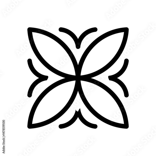 Kawung Picis Batik Art Pattern