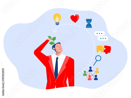 creativity soft skills, networking,the concept of soft skills or personal attributes to become a successful entrepreneur,  time management or communication skill, problem solving and creativity