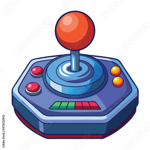Trackball gaming instrument instrument isolated on white background