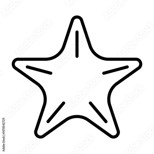 Starfish with Five Bright Arms