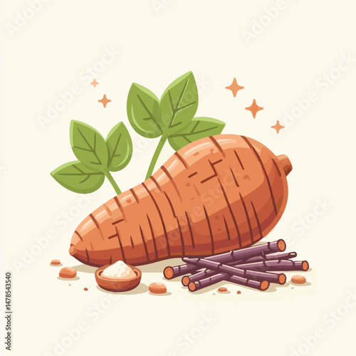 healthy, food, yam, raw, organic, background, fresh, vegetable, root, ingredient, potato, diet, nutrition, agriculture, natural, sweet, white, isolated, vegetarian, harvest, slice, tuber, cooking, cut