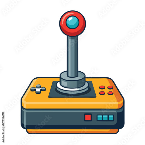 Yoke system gaming instrument isolated on white background