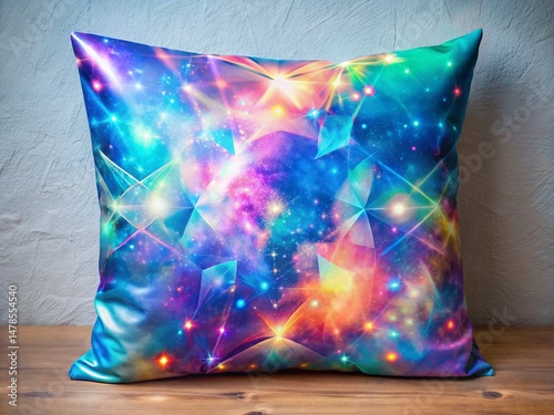 Holographic Spray Paint Pillow Cover Designs: Double Exposure Photography