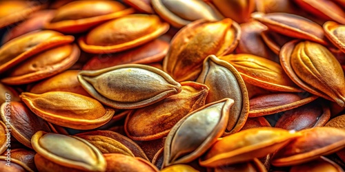 Intricate Pumpkin Seed Textures:  Autumnal Design Elements for Textiles & Wallpaper