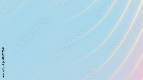 Pale blue background with soft pastel curved lines, perfect for designs evoking softness, serenity, and tranquility. Suitable for various graphic projects.