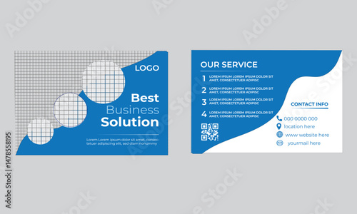 Corporate postcard template design. Corporate Professional Business Postcard Design,amazing and modern postcard design, stylish corporate postcard design layout vector.
