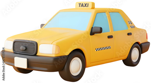 a yellow taxi