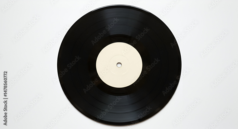 Obraz premium Vinyl Record Isolated on White