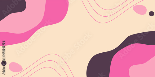 Hand drawn pink background. Beautiful design perfect for your design project.