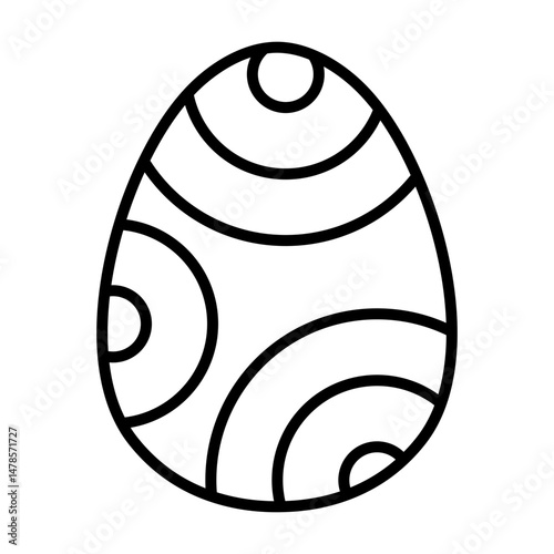 Egg with Concentric Ring Layers