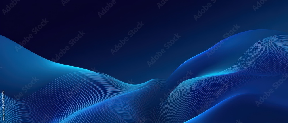 custom made wallpaper toronto digitalAbstract digital design of flowing blue forms