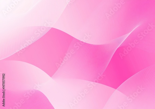 Soft pink waves, gradient, abstract background