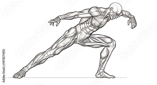 Human figure anatomy illustration