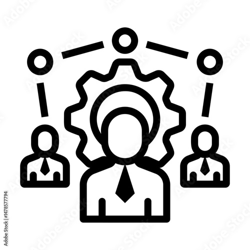 team Line Icon