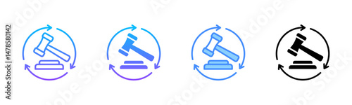 Legal Process Multi Style Icon Set