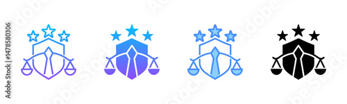 Litigation Multi Style Icon Set