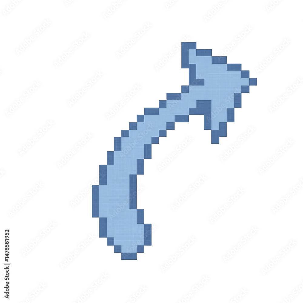 Fototapeta premium Serenity Blue Arrow