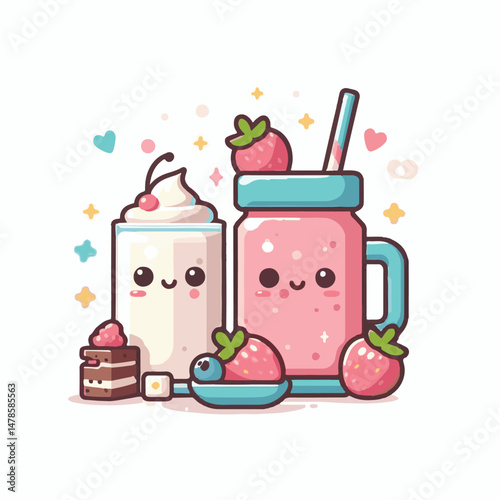 yogurt, smoothie, fruit, fresh, food, diet, summer, healthy, dessert, breakfast, sweet, milk, organic, milkshake, delicious, glass, drink, strawberry, background, cocktail, beverage, shake, dairy, veg