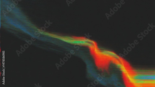 Vibrant Wave of Colors: An abstract visualization of dynamic energy and fluid motion, captured in an array of vivid hues, evocative of digital art and modern aesthetics.