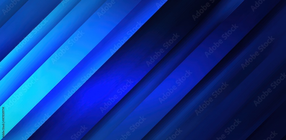 Obraz premium Abstract design with diagonal blue lines.