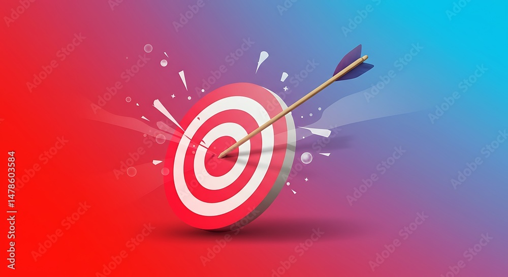 Fototapeta premium Bullseye Impact