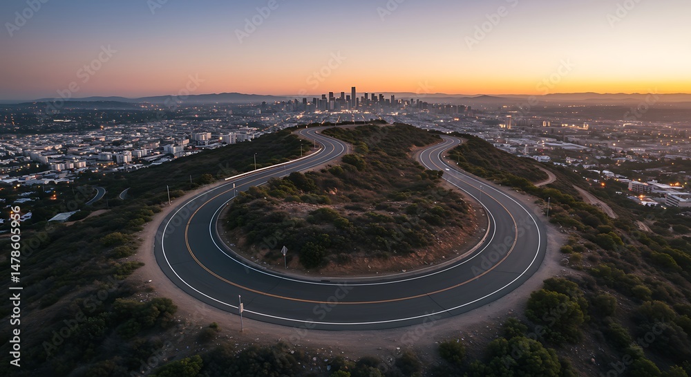 Fototapeta premium City's Embrace at Dawn