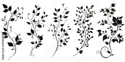 Decorative floral vines