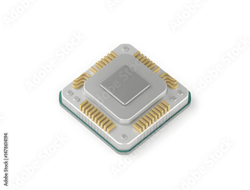 Modern cpu processor unit computing power representing technological advancement